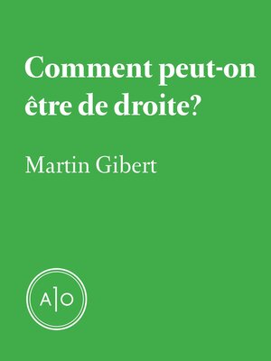 cover image of Comment peut-on être de droite?